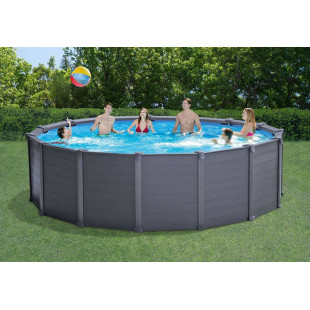 Bazény s konstrukcí Intex Graphite Gray Panel Pool 478x124 cm + písková filtrace 26382NP - 2