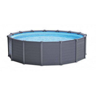 Intex Graphite Gray Panel Pool 478x124 cm + sand filtration 26382NP - 1