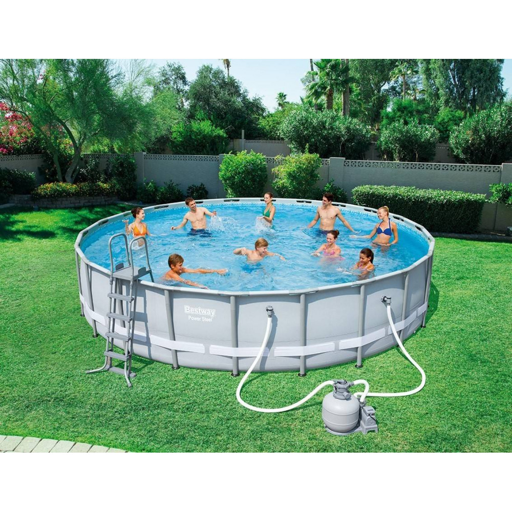 Pools with construction BESTWAY Power Steel 671x132 cm + sand filtration 56634 - 2