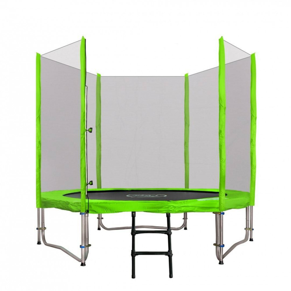 Trampoline SKY 244 cm + safety net + stairs - 1