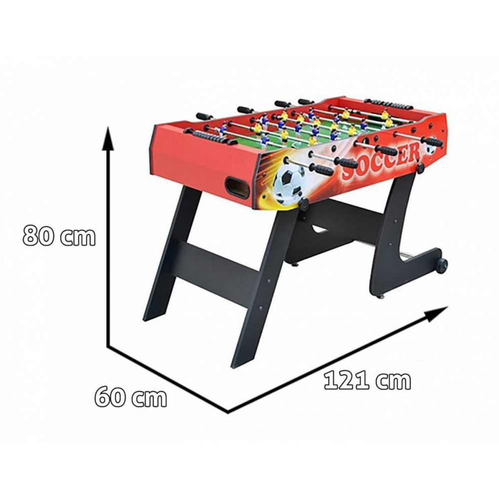 Multifunkční herní stoly Skládací dřevěný stolní fotbal - 3