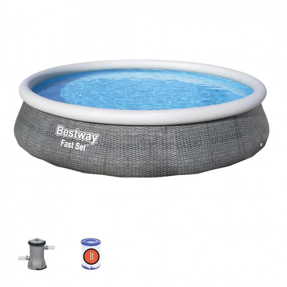 Nafukovací bazény Bestway Fast Set 3,96x0,84 m + kartušová filtrace 57376 - 3