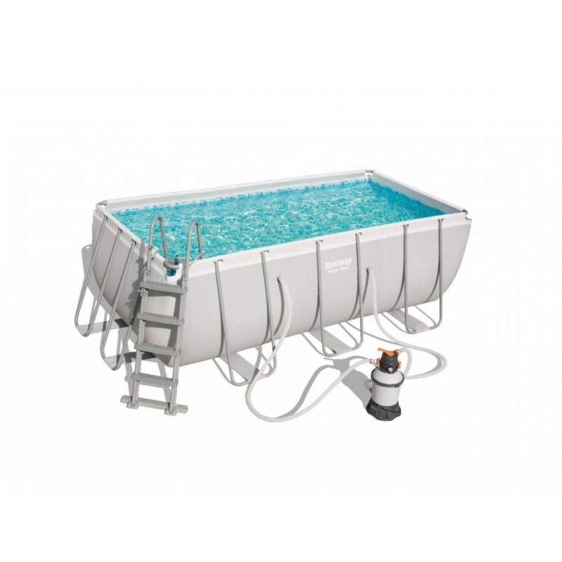Pools with construction BESTWAY Power Steel 412x201x122 cm + sand filtration 56457 - 1