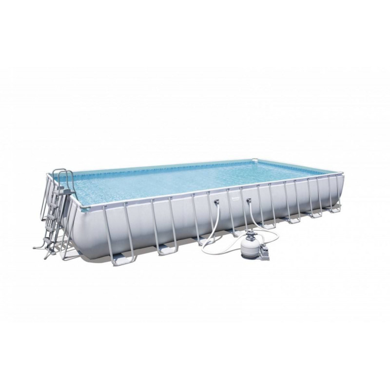Pools with construction BESTWAY Power Steel 956x488x132 cm + sand filtration 56623 - 1