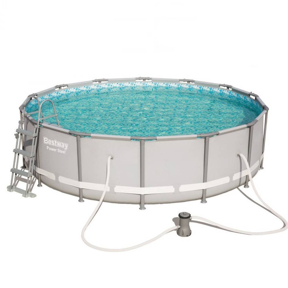 Pools with construction BESTWAY Power Steel 427x107 cm + filtration 56641 - 1