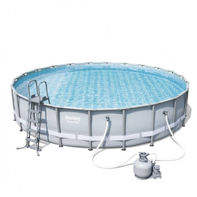 Pools with construction BESTWAY Power Steel 671x132 cm + sand filtration 56634 - 1