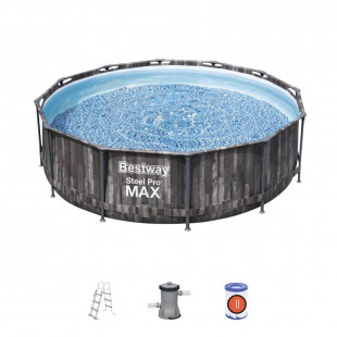 Pools with construction BESTWAY Steel Pro Max 366x100 cm + 5614X filtration - 2