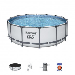 Pools with construction BESTWAY Steel Pro Max 427x122 cm + 5612X filtration - 2