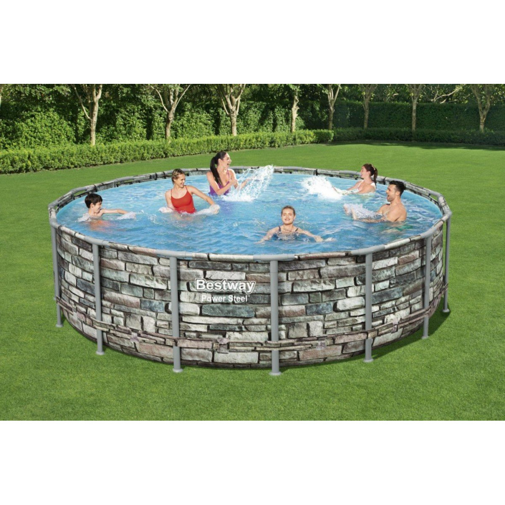Pools with construction BESTWAY Power Steel 488x122 cm + filtration 56966 - 3