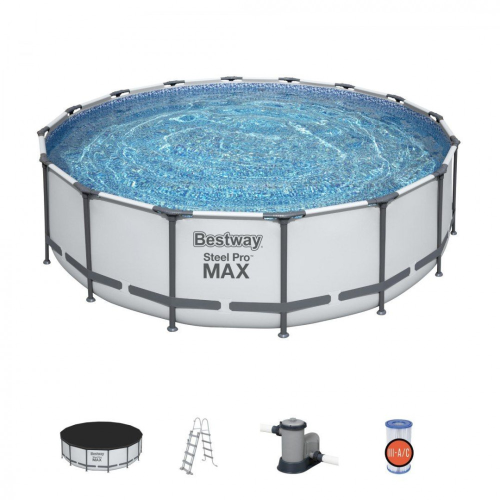 Bazény s konstrukcí BESTWAY Steel Pro Max 488x122 cm + filtrace 5612Z - 3