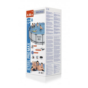 Bazény s konštrukciou BESTWAY Steel Pro Max 488x122 cm + filtrácia 5612Z - 8