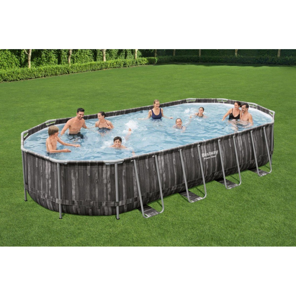 Pools with construction BESTWAY Power Steel 732x366x132 cm + filtration 5611T - 3