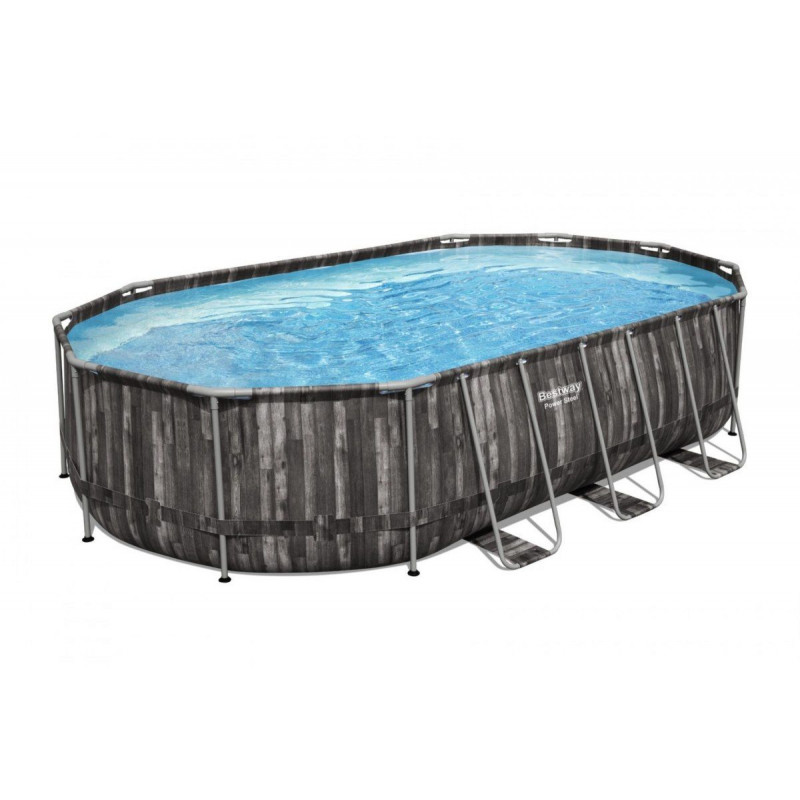 Bazény s konštrukciou - BESTWAY Power Steel 610x366x122 cm + filtrácia 5611R - 1