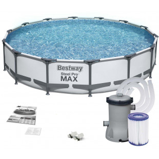 Pools with construction BESTWAY Steel Pro Max 427x84 cm + filtration 56595 - 6