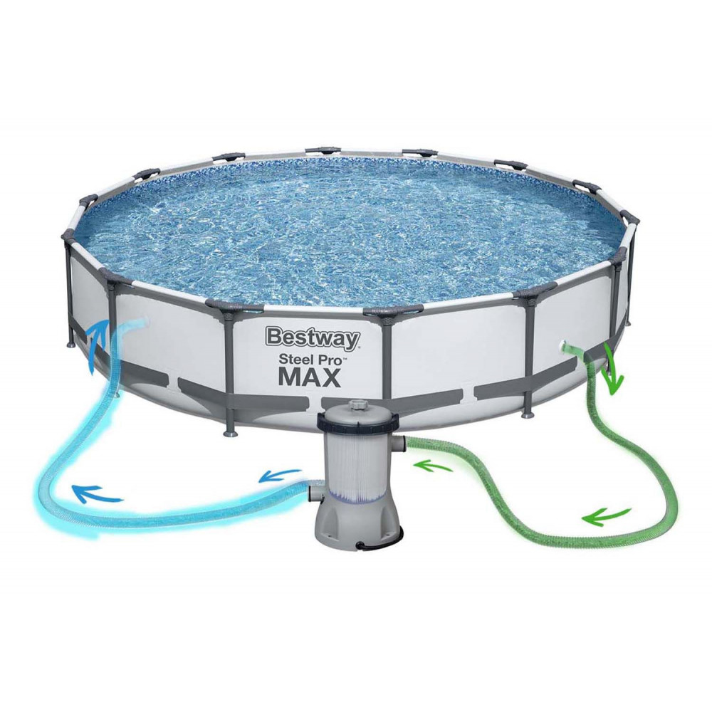 Pools with construction BESTWAY Steel Pro Max 427x84 cm + filtration 56595 - 5