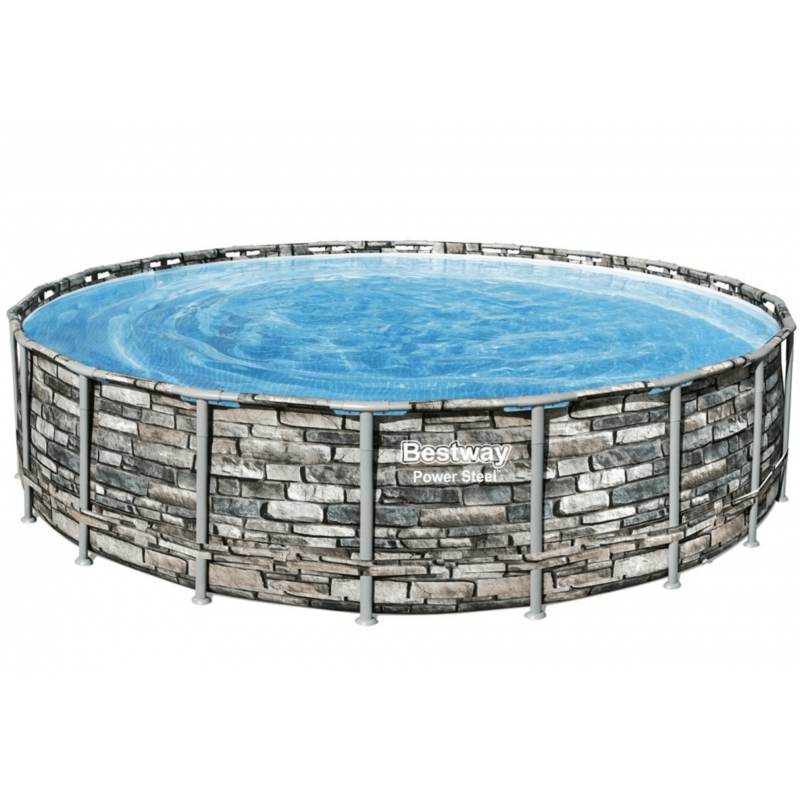 Pools with construction BESTWAY Power Steel 610x132 cm + filtration 56883 - 1