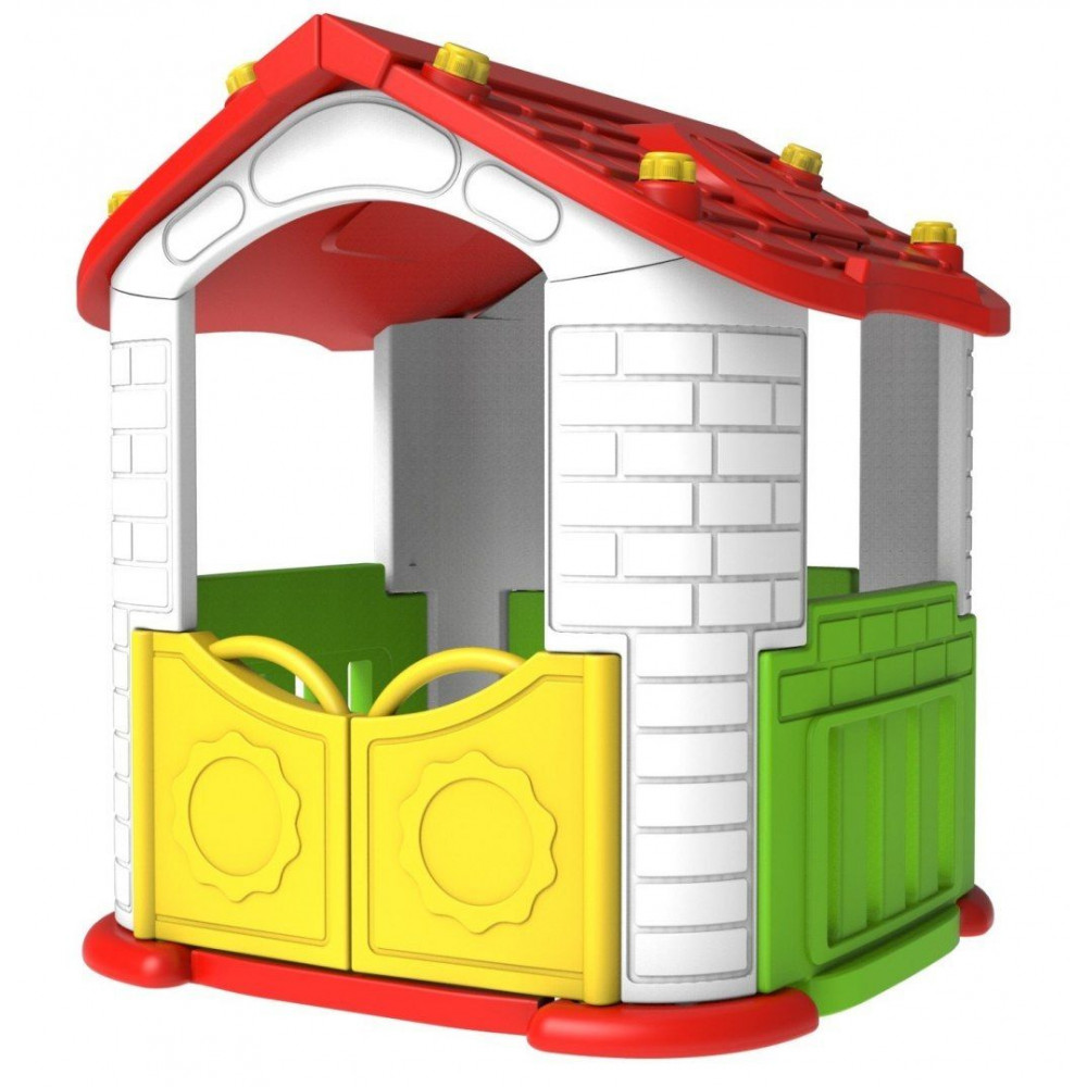 Children's garden houses Large garden house with anteroom 5in1 red - 3