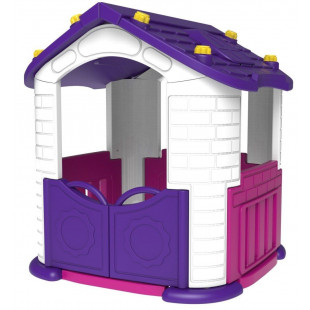 Large garden house with anteroom 5in1 purple - 3