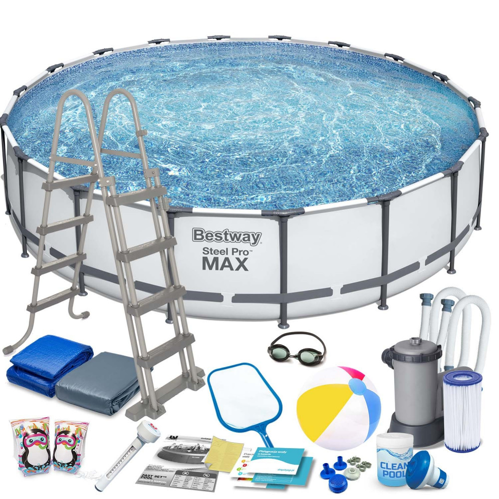 Pools with construction BESTWAY Steel Pro Max 549x122 cm + 18in1 filtration 56462 - 2