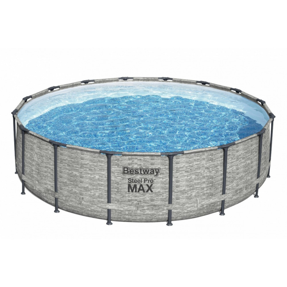 Pools with construction BESTWAY Steel Pro Max 488x122 cm + filtration 5619E - 2
