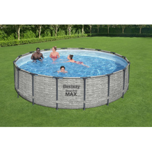 Pools with construction BESTWAY Steel Pro Max 488x122 cm + filtration 5619E - 4