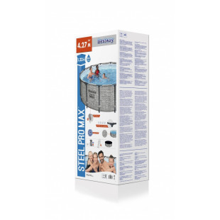 Pools with construction BESTWAY Steel Pro Max 427x122 cm + filtration 5619D - 9