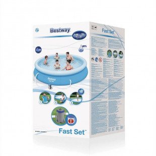 Inflatable pools Bestway Fast Set 3.66x0.76 m 4in1 + cartridge filtration 57274 - 5